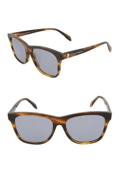 Alexander Mcqueen Mcqueen 54mm Square Sunglasses In Brown