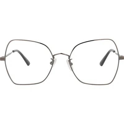 Alexander Mcqueen Mcqueen 55mm Square Optical Glasses In Neutral