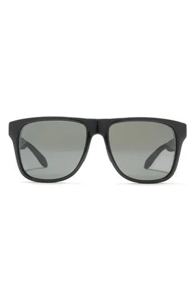 Alexander Mcqueen Mcqueen 56mm Square Rectangle Sunglasses In Black Grey