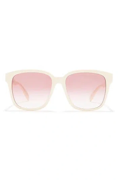 Alexander Mcqueen Mcqueen 56mm Square Sunglasses In Pink