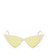 Alexander Mcqueen Acetate Spike Sunglasses In White