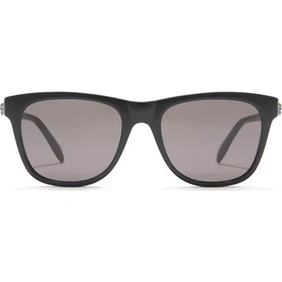 Alexander Mcqueen 54mm Square Sunglasses In Black Black Grey/gry