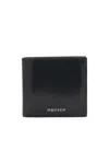 Alexander Mcqueen Leather Bifold Wallet With In Black