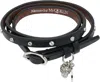 Alexander Mcqueen Black Hammered Studs Double-wrap Bracelet In 1001 Black