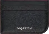 Alexander Mcqueen Mcqueen Sling Card Holder In 1000 Black/silver
