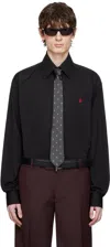 Alexander Mcqueen Embroidered Skull Button-up Shirt In 1000