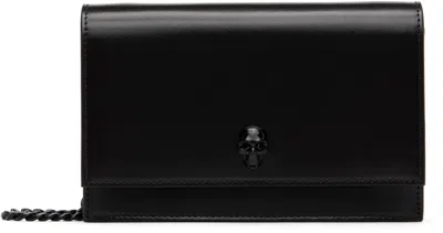 ALEXANDER MCQUEEN BLACK SMALL SKULL BAG