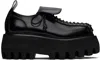 Alexander Mcqueen Black Sofa Lace Up Derbys In 1000 Black