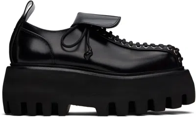 Alexander Mcqueen Black Sofa Lace Up Derbys In 1000 Black
