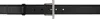 Alexander Mcqueen Black Twin Skull Belt In 1000