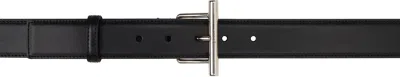 ALEXANDER MCQUEEN BLACK T-BAR HIP BELT