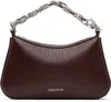 Alexander Mcqueen Mcqueen T-bar Mini Handbag In 6408 Cranberry/silve