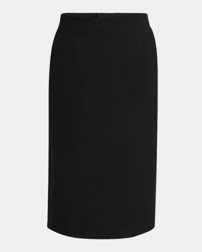 ALEXANDER MCQUEEN BUTTON-BACK MIDI PENCIL SKIRT