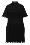 Alexander Mcqueen Mcqueen Cobweb Lace Minidress In Black