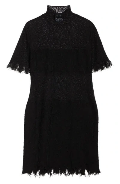 Alexander Mcqueen Mcqueen Cobweb Lace Minidress In Black