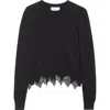 Alexander Mcqueen Alexander Mc Queen Black Ivory Wool Cashmere Cardigan In Black