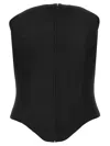Alexander Mcqueen Zip-up Corset Top