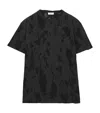 Alexander Mcqueen Skull Embroidered Tie-dye T-shirt In Neutral