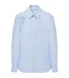 Alexander Mcqueen T-bar Harness Long-sleeved Shirt In Blue