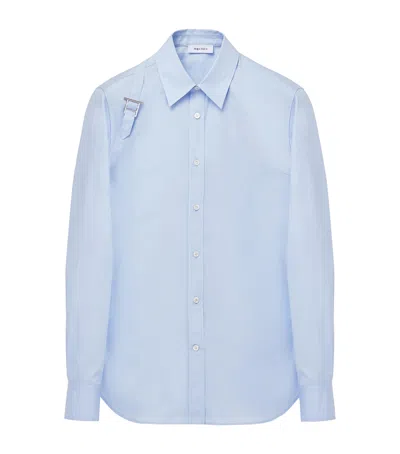 Alexander Mcqueen T-bar Harness Long-sleeved Shirt In Blue