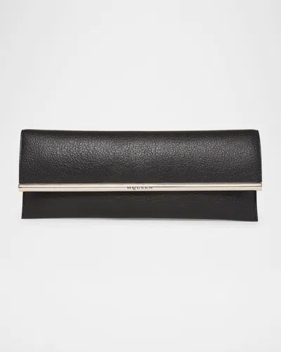 Alexander Mcqueen Cross-b Long Clutch Bag In Black
