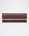 Alexander Mcqueen Cross-b Long Clutch Bag In Cranberry