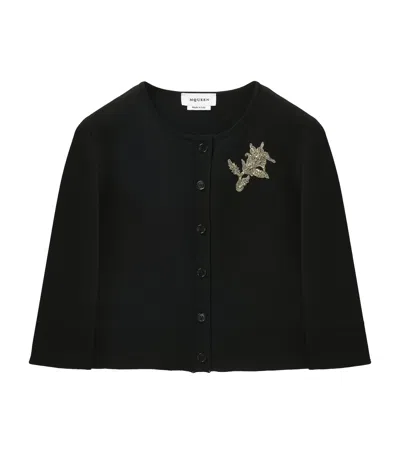 ALEXANDER MCQUEEN CRYSTAL-EMBROIDERED BANSHEE JACKET