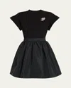 Alexander Mcqueen Alexander Mc Queen Hybrid Dress In Black