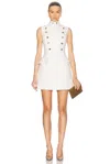 Alexander Mcqueen Day Mini Dress In Bone