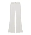 Alexander Mcqueen Denim Flared Tailored Trousers In White