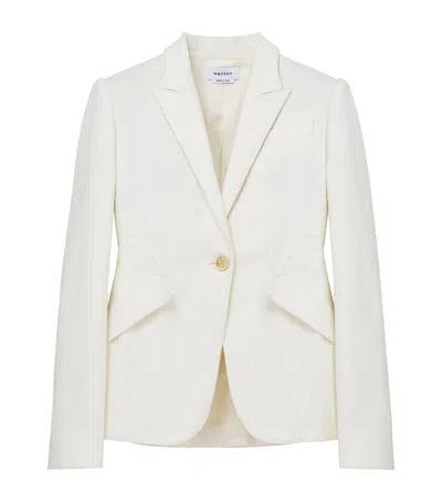 ALEXANDER MCQUEEN DENIM SINGLE-BREASTED BLAZER