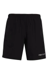 Alexander Mcqueen Elastic Waistband Swim Shorts With Side Pockets In Multi