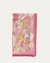 Alexander Mcqueen Hawaiin-inspired Floral-print Silk Scarf In Pink