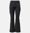 Alexander Mcqueen Wool-gabardine Flared Pants In Black
