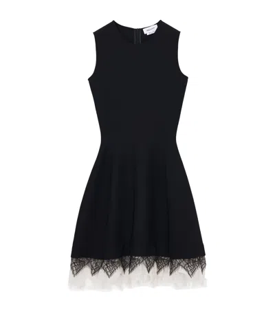 Alexander Mcqueen Voluminous Mini Dress In Black