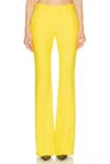 Alexander Mcqueen Leaf Crepe Bootcut Trouser In English Weld