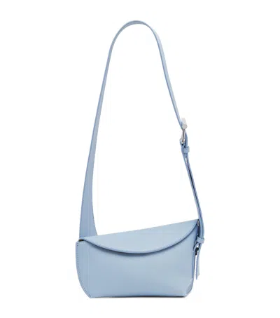 Alexander Mcqueen Leather T-bar Sling Cross-body Bag In Blue