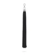 Alexander Mcqueen Mcqueen Leather Tassel Bag Charm In Black