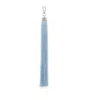 Alexander Mcqueen Tassel Leather Charm In Blue