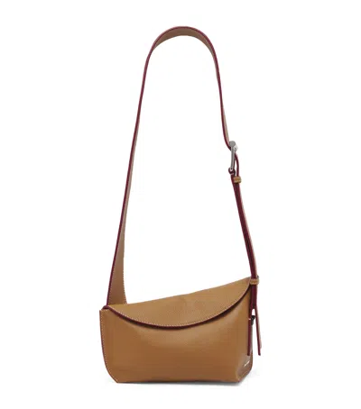 Alexander Mcqueen Leather The T-bar Sling Cross-body Bag In Brown