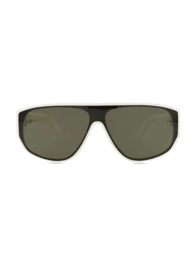 Alexander Mcqueen Mcqueen Men's 99mm Biker Sunglasses In Blue