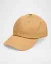 Alexander Mcqueen Men's Cotton Logo Baseball Cap In Beige/tan