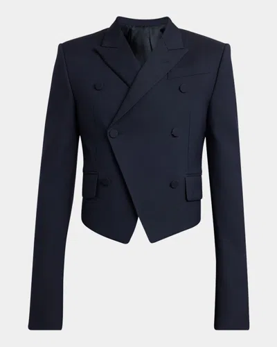 ALEXANDER MCQUEEN MEN'S DOUBLE-BREASTED SHRUNKEN BLAZER
