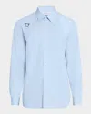 Alexander Mcqueen T-bar Harness Long-sleeved Shirt In Pearl Blue
