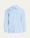 Alexander Mcqueen T-bar Harness Long-sleeved Shirt In Pearl Blue