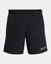 Alexander Mcqueen Elastic Waistband Swim Shorts With Side Pockets In Multi