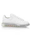 Alexander Mcqueen Mcqueen Men's Men's Oversized Gel Sole Leather Platform Sneakers In White