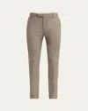 Alexander Mcqueen Low-waisted Cigarette Trousers In Beigemulti