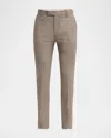 Alexander Mcqueen Low-waisted Cigarette Trousers In Beigemulti