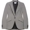 Alexander Mcqueen Houndstooth Single-breasted Jacket In Black/ivory
